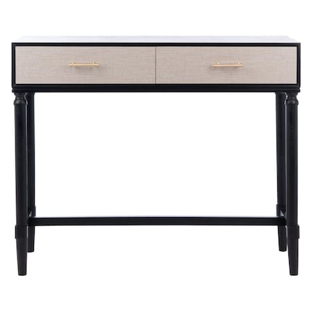 Safavieh Estella 2 Drawer Console Table, Black CNS5731B